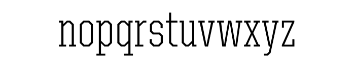 United Serif Condensed Thin Regular Font LOWERCASE