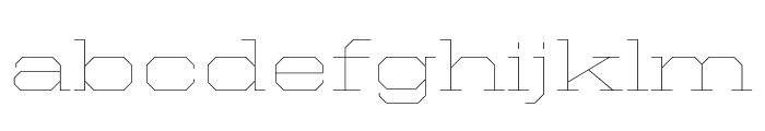 United Serif Extended Thin Light Font LOWERCASE