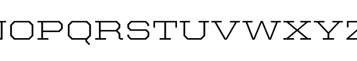 United Serif Extended Thin Regular Font UPPERCASE