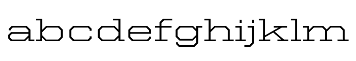 United Serif Extended Thin Regular Font LOWERCASE
