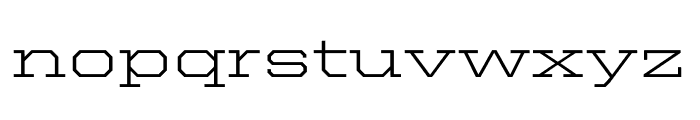 United Serif Extended Thin Regular Font LOWERCASE