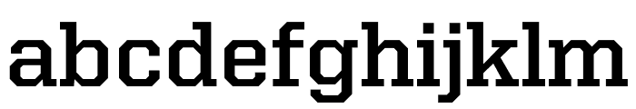 United Serif Regular Thin Bold Font LOWERCASE