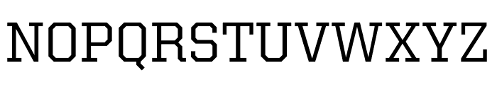 United Serif Regular Thin Book Font UPPERCASE