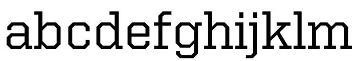 United Serif Regular Thin Book Font LOWERCASE