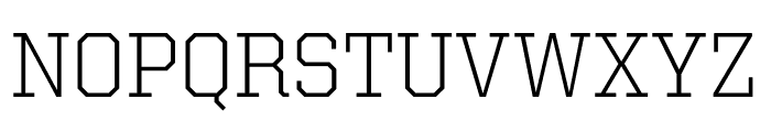 United Serif Regular Thin Regular Font UPPERCASE
