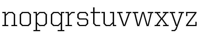United Serif Regular Thin Regular Font LOWERCASE
