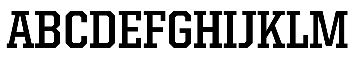United Serif Semi Condensed Thin Bold Font UPPERCASE