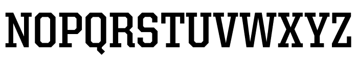 United Serif Semi Condensed Thin Bold Font UPPERCASE