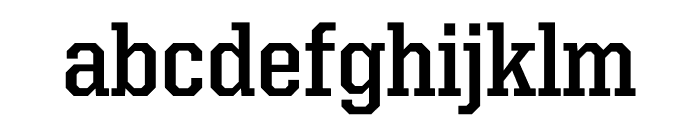 United Serif Semi Condensed Thin Bold Font LOWERCASE