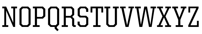 United Serif Semi Condensed Thin Book Font UPPERCASE