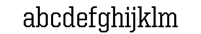United Serif Semi Condensed Thin Book Font LOWERCASE