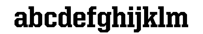 United Serif Semi Condensed Thin Extra Bold Font LOWERCASE