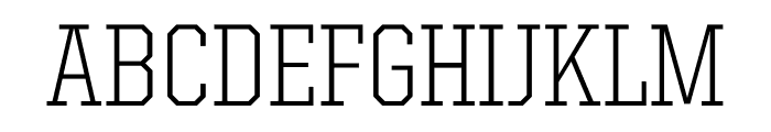 United Serif Semi Condensed Thin Regular Font UPPERCASE