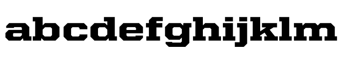 United Serif Semi Extended Thin Black Font LOWERCASE