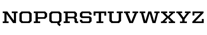 United Serif Semi Extended Thin Bold Font UPPERCASE