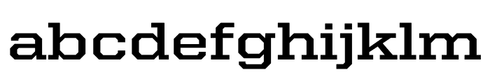 United Serif Semi Extended Thin Bold Font LOWERCASE