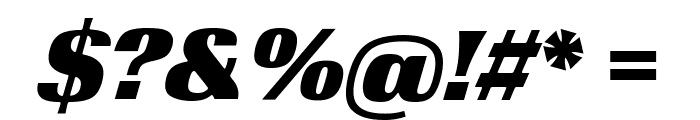Velo Sans Display Thin Black Italic Font OTHER CHARS