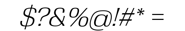 Velo Sans Display Thin Regular Italic Font OTHER CHARS