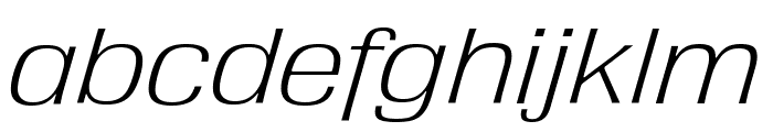 Velo Sans Display Thin Regular Italic Font LOWERCASE
