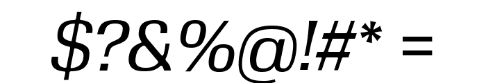 Velo Sans Text Book Italic Font OTHER CHARS