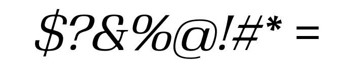Velo Serif Display Thin Book Italic Font OTHER CHARS