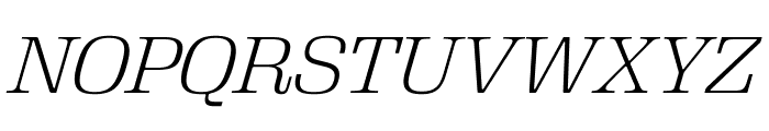 Velo Serif Display Thin Regular Italic Font UPPERCASE