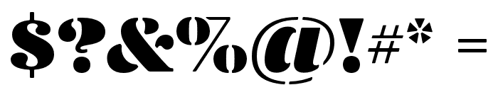 Yorklyn Stencil Medium Font OTHER CHARS