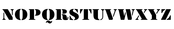Yorklyn Stencil Medium Font UPPERCASE