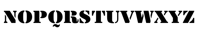 Yorklyn Stencil Petite Font UPPERCASE
