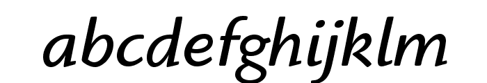 HighlanderStd-BookItalic Font LOWERCASE