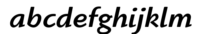HighlanderStd-MediumItalic Font LOWERCASE