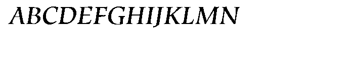 Hiroshige™ Medium Italic Font UPPERCASE