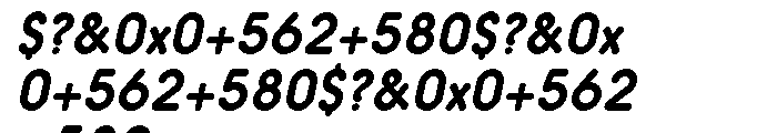 Hiruko Regular Oblique Font OTHER CHARS