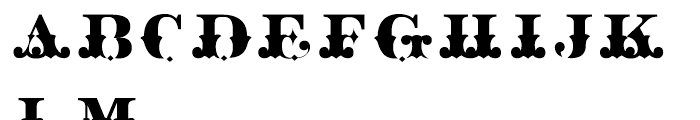Hickory Fill Font UPPERCASE