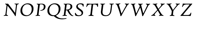 Hightower Text Italic MST Font UPPERCASE