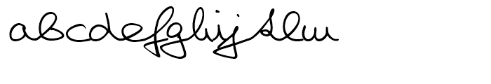 Hilly Handwriting Pro Regular Font LOWERCASE