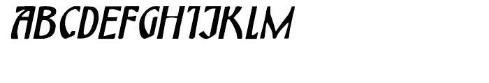 Himmelblau Italic Font UPPERCASE