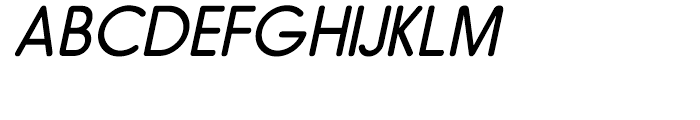 Hiruko Light Oblique Font UPPERCASE