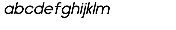 Hiruko Light Oblique Font LOWERCASE