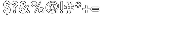 Hiruko Regular Outline Font OTHER CHARS