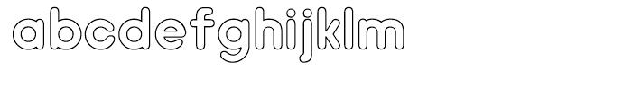 Hiruko Regular Outline Font LOWERCASE