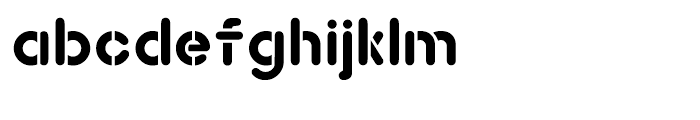 Hiruko Stencil Font LOWERCASE