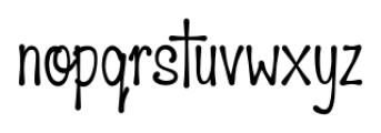 HiTone Narrow Regular Font LOWERCASE