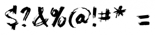 Hillbelly Regular Font OTHER CHARS