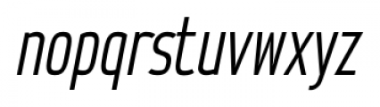 Hinton Italic Font LOWERCASE