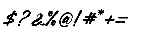 Hicoby Regular Font OTHER CHARS