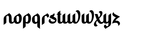 Hidayatullah Font LOWERCASE