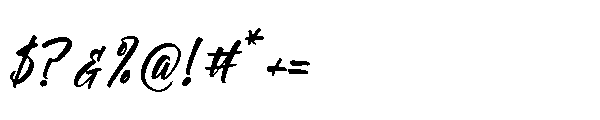 Hidden Chills Regular Font OTHER CHARS