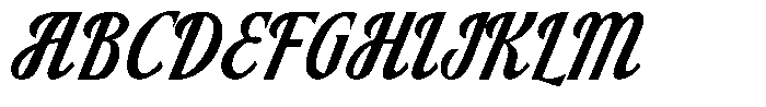 Hidden Route Script Font UPPERCASE
