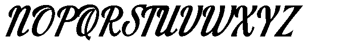 Hidden Route Script Font UPPERCASE